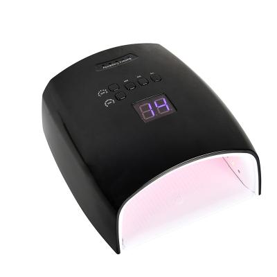 China Plastic Nail Lamp 48W Professional Black Cordless Nail Lamp Nail Dryer LED UV Lamp For Nails for sale