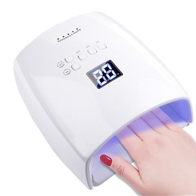 China Cordless LED Nail Lamp S10 Gel Nail Lamp 48W Gel Lacquer Dryer Machine Cordless UV Rechargeable UV LED Pedicure Machine For Nail Drying for sale