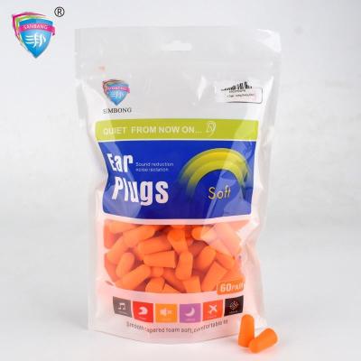 China Reduce Harmful Noises PU Foam Colorful Earmuff Anti-Noise Slow Sleep Hearing Soundproof Earplugs for sale