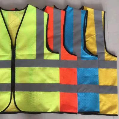 China Water Proof High Visible Patch With Pocket Security Guard Striping Reflective Vest Mixed Color Reflective Clothing for sale