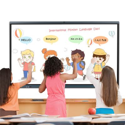 China Conference 55 65 75 Inch Digital Interactive Whiteboard Smart Board For School Or Office Whiteboard for sale