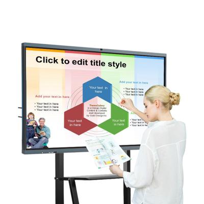 China Conference 55 Inch Interactive Whiteboard Smart Flat Panel Display For Education for sale