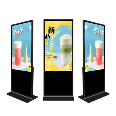 China Indoor Kiosk 65inch Indoor 4k LCD Digital Free Standing Signage Advertising Players For Restaurant for sale