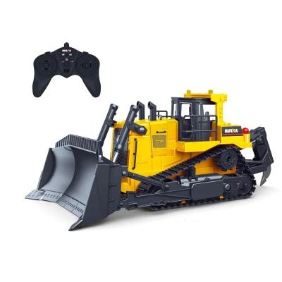 China 2.4G Huina 1:16 Scale 11CH Alloy Metal Mine Crawler Car 1/16 Radio Control Remote Control Electric Bulldozer Diecast RC Truck RC Truck Tractor Toy 1554 for sale