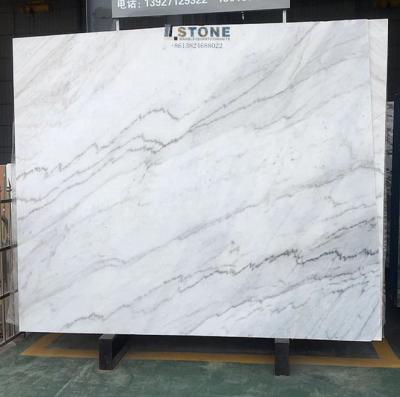 China Traditional NEW Bianco Carrara  white real  marble slabs for sale