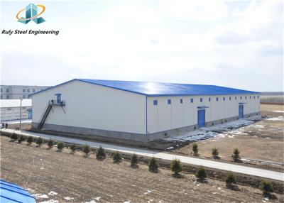 中国 Large Span Prefabricated Steel Structure Building Warehouse Workshop Construction Prefab Metal Industrial H Section Beam 販売のため