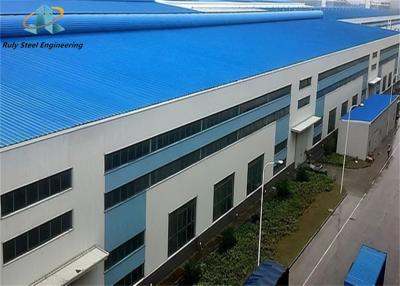 Cina Hot Sale Prefabricated Steel Structure Large Span Warehouse Workshop Factory Building With Gutter Cement Construction in vendita