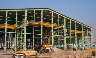 China Construção pre projetada da oficina do metal com a oficina do metal do guindaste aéreo/casa pré-fabricada à venda