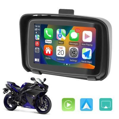 China Motorcycle Autoabc 5 Inch Motorcycle Video Screen Wireless Auto Portable GPS IPX7 Navigation Apple Carplay Android Waterproof Display for sale