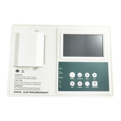 Cina 5inch macchina portatile dell'elettrocardiografo di Digital del cavo della macchina 12 di Manica ECG di LCD 3 in vendita