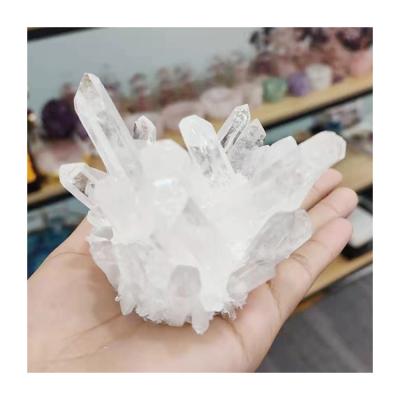 China White Quartz Crystal Cluster Natural Crystal Crafts from Europe Clear for sale