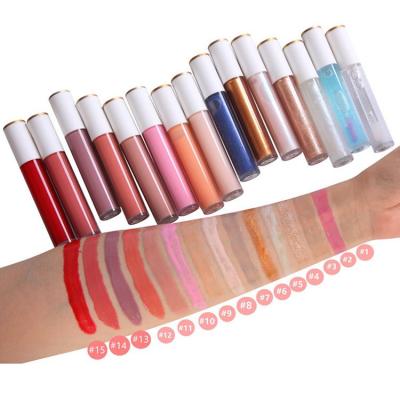 China Waterproof OEM Customize Your Own Logo Velvet Matte Nude Liquid Lipstick Lipgloss Luxury Private Label Waterproof for sale