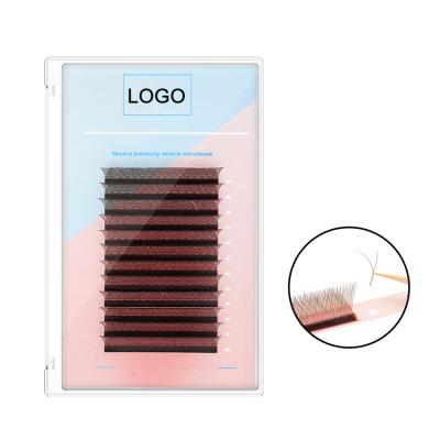 China Natural Long China Supplies Cheap Private Label Premade Matte Lash Trays Eyelash Extensions Dark for sale