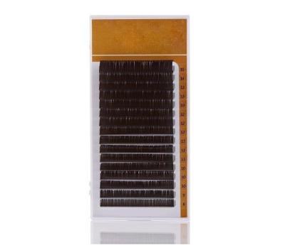 China Natural Professional Wholesale Long Chemical Fiber Eyelashes 8-15mm CC Dual Density Custom Loop Strips Lash Extensions for sale