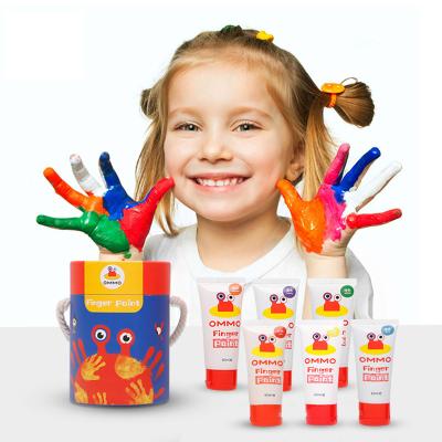 China Nox-toxic New DIY Crafts Bright Paint 6 Colors Non-toxic Washable Liquid Finger Paint Art Sets Painting Kids Toys for sale