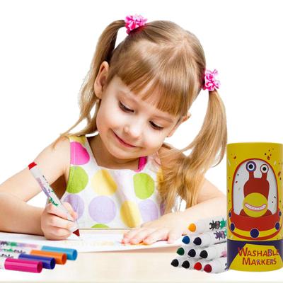 China Factory Sale Smart Arts 12 Colors Toys Eco-friendly Watercolor Washable Marker Pen Set Children Painting Stationery For Kids for sale