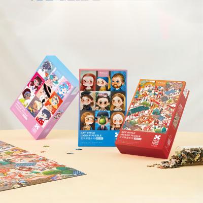 China Safety Top Selling New Wholesale Personalized Custom Made 1000 Piece Jigsaw Puzzle Toys Puzzle Game For Adult Children for sale