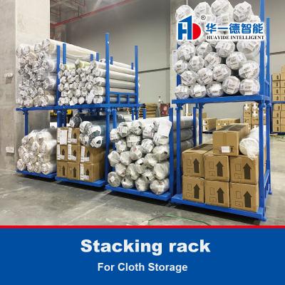 China Stacking Rack For Fabric Roll Portable Stack Rack  For Cloth Storage for sale