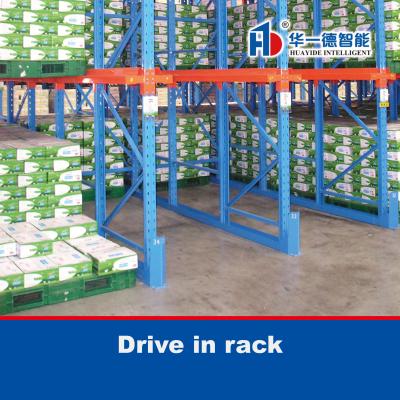 Cina Guidare in rack Guidare attraverso racking magazzino racking in vendita