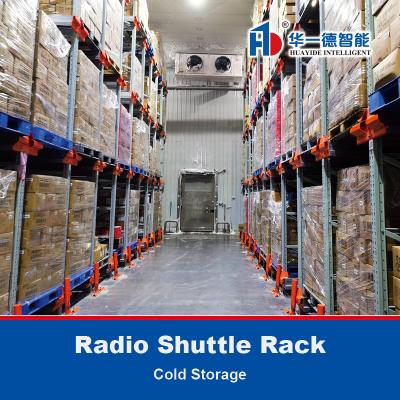 China Radio Shuttle Rack Warehouse Storage Racking pallet runner rack system Shuttle Rack For Cold Storage for sale