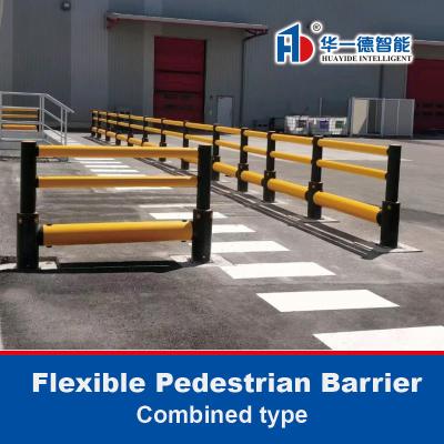 China Gecombineerd type Flexible Pedestrian Barrier Anti-Collision Guardrails Warehouse Safety Barrier Verkeer Te koop