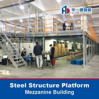 China Plataforma de estructura de acero Mezanino Edificio Almacén de almacenamiento Estantes Plataforma de acero en venta