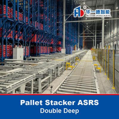 China Doppel-Tiefen-Palettenstapler ASRS, automatisches Lagersystem und Abholsystem zu verkaufen