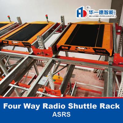 China Cuatro vías de Radio Shuttle Racking ASRS Pallet Runner Rack Cuatro vías de Radio Shuttle en venta