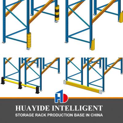 China Rack upright Guard Warehouse Storage Racking upright Protector safety barrier Anti-Collision Guardrails for sale