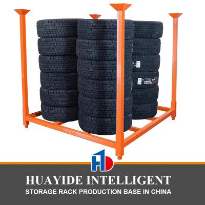 Chine A58: support d'empilement support de pneus lourds portable support de rangement de pneus support de support de palette de pneus sur mesure à vendre