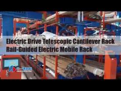 Electric Drive Telescopic Cantilever Rack Rail-Guided Electric Mobile Rack