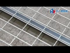 Warehouse Standard Size Flare Waterfall Welded Galvanized Steel Metal Storage Wire Mesh Decking for 