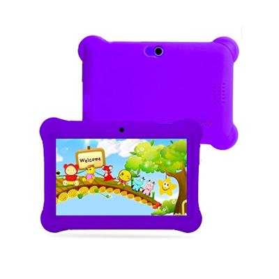 China OEM High Quality Hard 7 Inch Kids Android Tablet With Parental Lock 1GB RAM 8GB ROM Educational Silicone Case Apps For Kids for sale