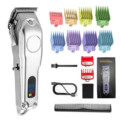 China Imported professional steel professional rechargeable hair trimmer trimmer salon blade cordless electric hair cutting machine for sale