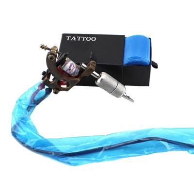 China Disposable Protective Bag 100pcs/box Blue Color Tattoo Clip Disposable Rope Sleeves Tattoo Clip Rope Cover for sale