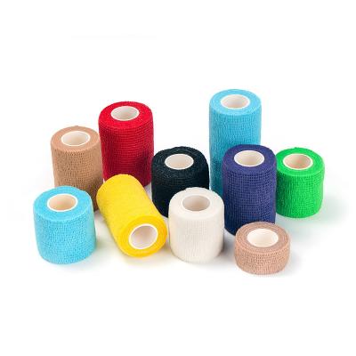 China Wholesale Custom Logo Safe Animal And Veterinary Products Horse VETRAPE Roller Bandages Non Woven Cohesive Elastic Bandage For Knee for sale