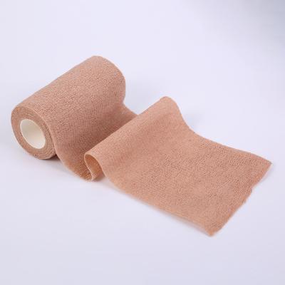 China Cotton / Cotton Self Wrapped Nonwoven Individually Adherent Flexible Bandage Tan (CE / ISO Approved) for sale