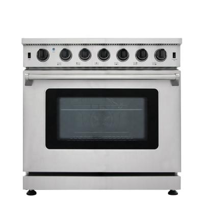 China Broiler Hyxion 36 in 6.0 cu.ft Freestanding Range Oven LRG3601U Stainless Steel Oven for sale