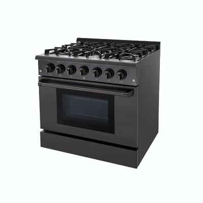 China Convection Kitchen Equipment Gas Stove With 6 - Burner And Gas Oven for sale