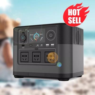 China China Manufacturer 1200W Type C Lithium Battery Portable AC Power Station DC USB Fast Charge Solar Generator for sale