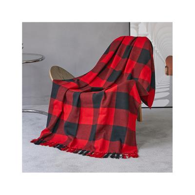 China Hot Sale Decor Soft Woven Blanket Sofa Tassel Blanket Woven Blanket Custom for sale