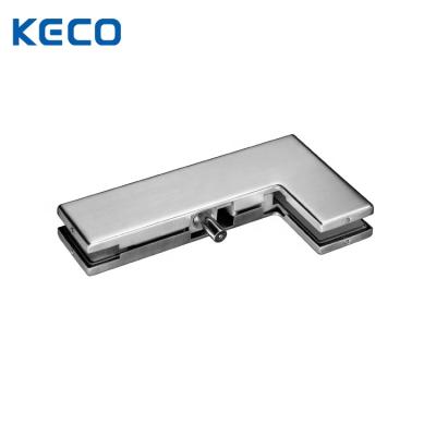 China Modern KECO Large L Whole Glass Door Hardware Over Panel Patch Fixture for sale