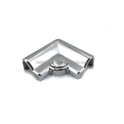 China Modern KECO Shower Door Accessories Plastic Corner Joint Aluminum Corner Connector for sale