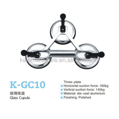 China Glass Lifter Three Head Suction Cup Sucker Flange Glass Lifter for sale