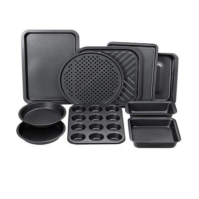 China Sustainable 10-Piece Cake Pans Non-Stick Bakeware Set for sale