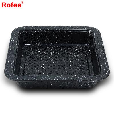 China Non Stick Liner Cake Pan Square Black Hot Selling Sustainable Marble Mold for sale