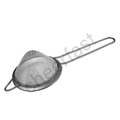 China Stainless Steel Good Mesh Strainer Cocktail Strainer Colander Practical Balck Viable Perfect Fine Tea Products for sale