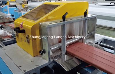 China Embossed WPC Outdoor Profile Extrusion Line 400KG/H 75KW for sale