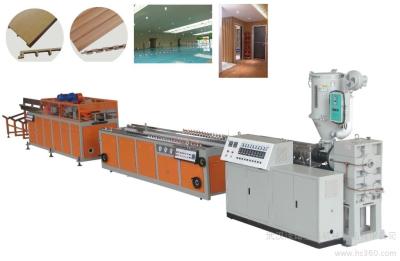 China Popular Easy Operated WPC Profile Extrusion Line Low Energy Consumption for sale