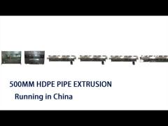 Full Automatic Single Screw HDPE Pipe Extrusion Machine Line